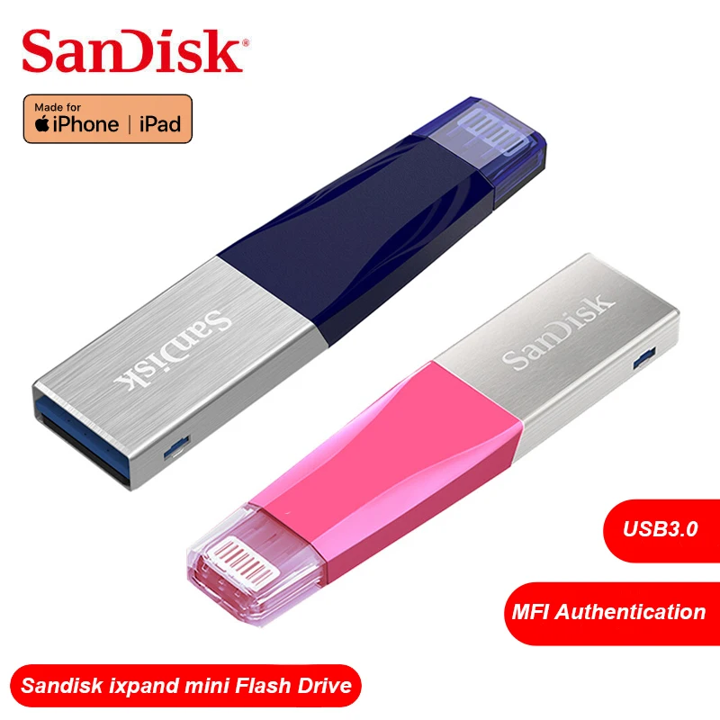 Флеш-накопитель USB Sandisk iXPAND 100% для iphone ipad ПК 3 0 Гб 256 ГБ флеш-накопитель 64 32 128 |
