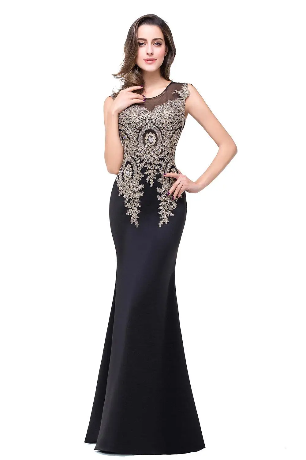 Vestido de Festa Longo Дешевое Длинные Темно Красивое Вечернее Платье Для Выпускного