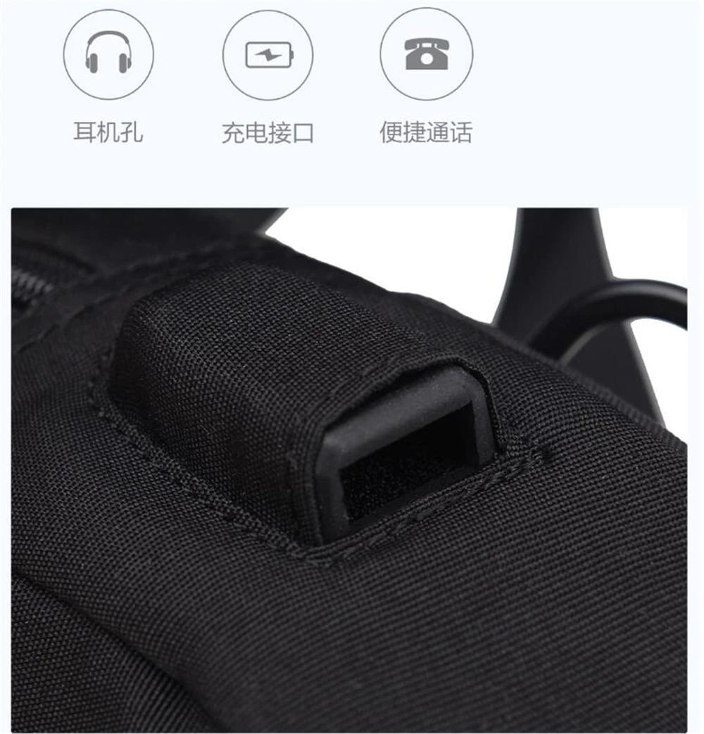 Xiaomi Пелльо 2L USB, сумка на плечо, сумка через плечо, сумка на пояс Водонепроницаемый полиэстер груди ранец рюкзак для путешествий