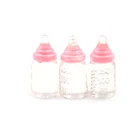 5 шт., миниатюрные супер милые прозрачные бутылки для кукольного домика 1:12, имитация смолы, миниатюрные бутылки для молока, аксессуары для кукольного домика, оптовая продажа