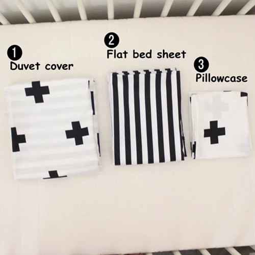 3 шт./компл. новый дизайн Комплект постельного белья для малышей хлопковый