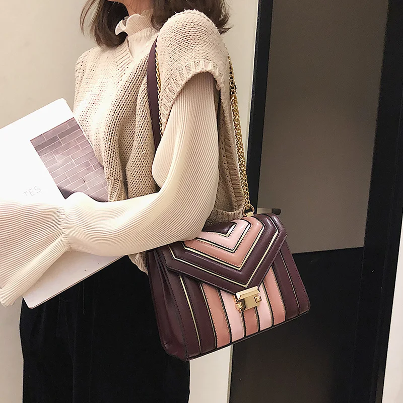 Новинка 2019 Классическая дизайнерская прямоугольная сумка открытая женская из