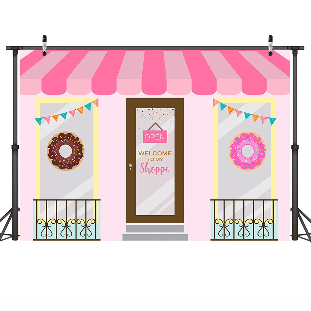 MOCSICKADonut Shoppe фон пончик торт стол День Рождения фотография для вечеринки Baby Shower