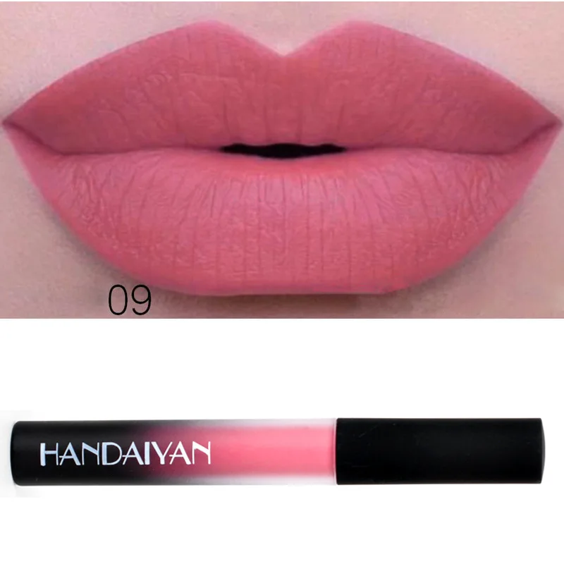 HANDAIYAN Non-stick Cup Batom Liquid Lipstick Matte Velvet Stick Waterproof Long-lasting Lipgloss Women Pen Balm Cosmetic |
