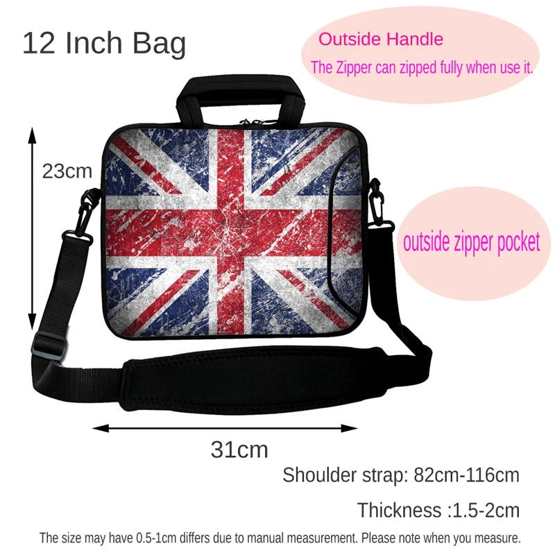 Водонепроницаемый нетбук с ремешком на плечо 12 дюймов мессенджер ручкой