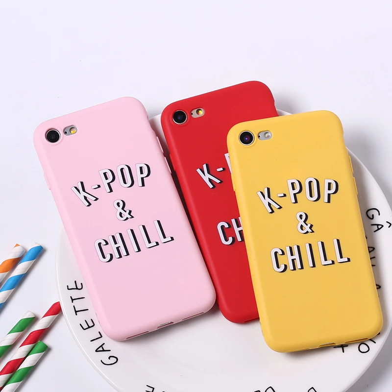 Lovely Cartoon Color Back Cover Funny Letter Quote Soft Phone Case Fundas For iPhone 12 11 Pro Max 7Plus 7 6 6S 8 8Plus X XS | Мобильные