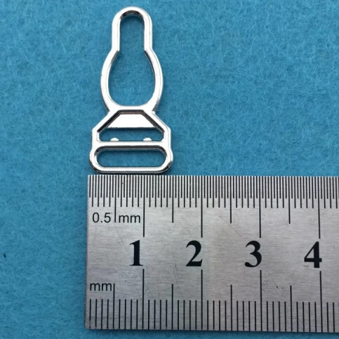 100 шт./упак. 1 2 см серебристого металла + Черная синтетическая подвязки klip зажим de