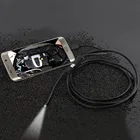 Черный 6 LED 7 мм объектив кабельный эндоскоп камера водонепроницаемый мини USB осмотр бороскоп для Android 640*480 телефонов1280*720 PC