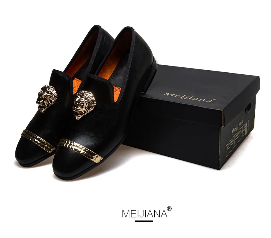 MeiJiaNa Lok Fu shoes men's flat casual shoes men's shoes knot wedding various colors gentleman