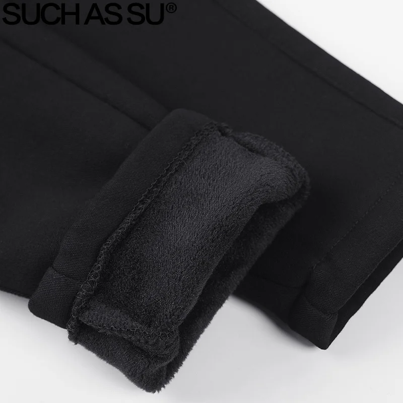 Новинка зимы 2018 плюс вельветовые Теплые обтягивающие брюки женские черные