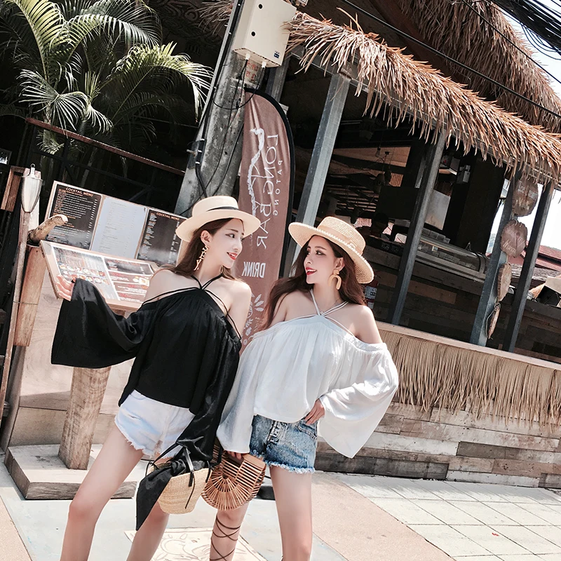 2018 Summer new European and American fashion was thin washed old fringe high waist denim shorts | Женская одежда