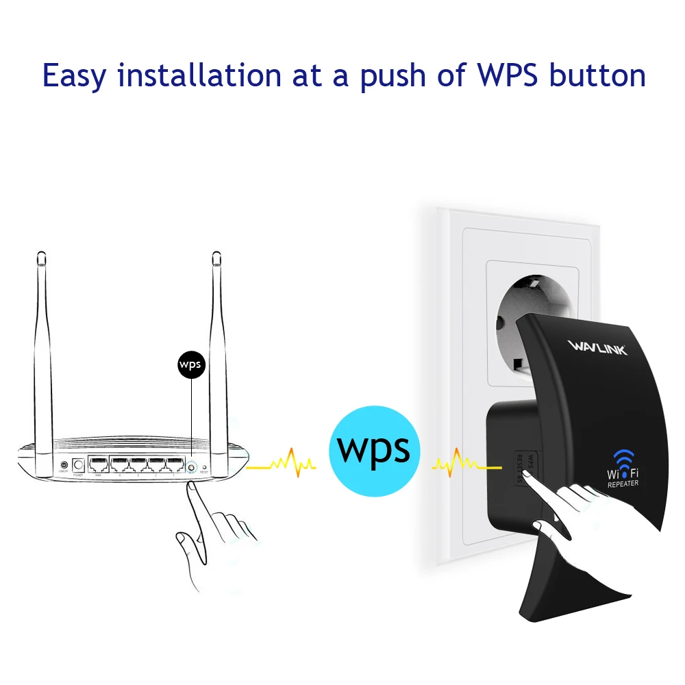 Wavlink 300 Мбит/с Wi Fi длинный диапазон расширитель Беспроводной ретранслятор 2 4G сеть