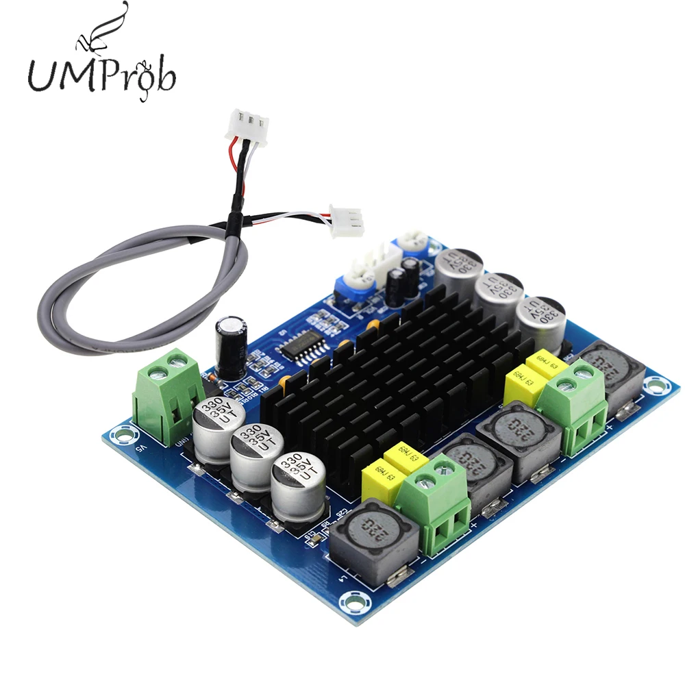 XH-M543 DC12-26V 2*120 Вт двухканальный стерео высокой мощности цифровой аудио усилитель мощности доска TPA3116D2 TPA3116 для Diy Kit