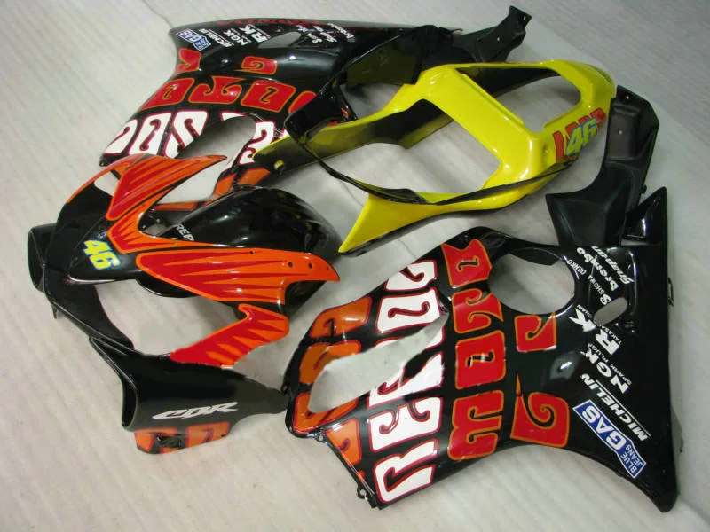 

Nn-ABS yellow black Injection molding fairings kit for Honda CBR 600 F4i 2001 2002 2003 cbr 600 f4i 01 02 03
