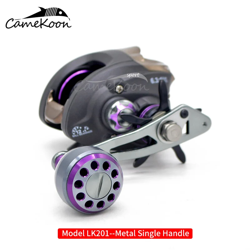 LK201 CAMEKOON VIKING Baitcasting Fishing Reel 6KG Max Drag 12+1 Bearings 6.3:1 Smooth Low Profile Baitcaster Reel - Цвет: LK201