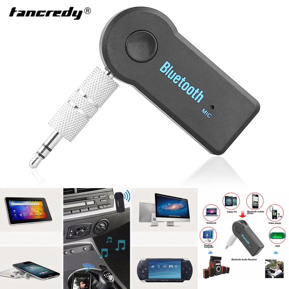 Беспроводной автомобильный Bluetooth Aux приемник адаптер Handsfree комплект 3 5 мм разъем