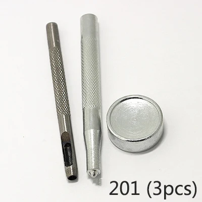 Meetee 1set Sanp Button Fastener Installation Tool Kit DIY Manual Leather Craft Bag Button Buckle Installation Accessory AP2241 - Цвет: 201