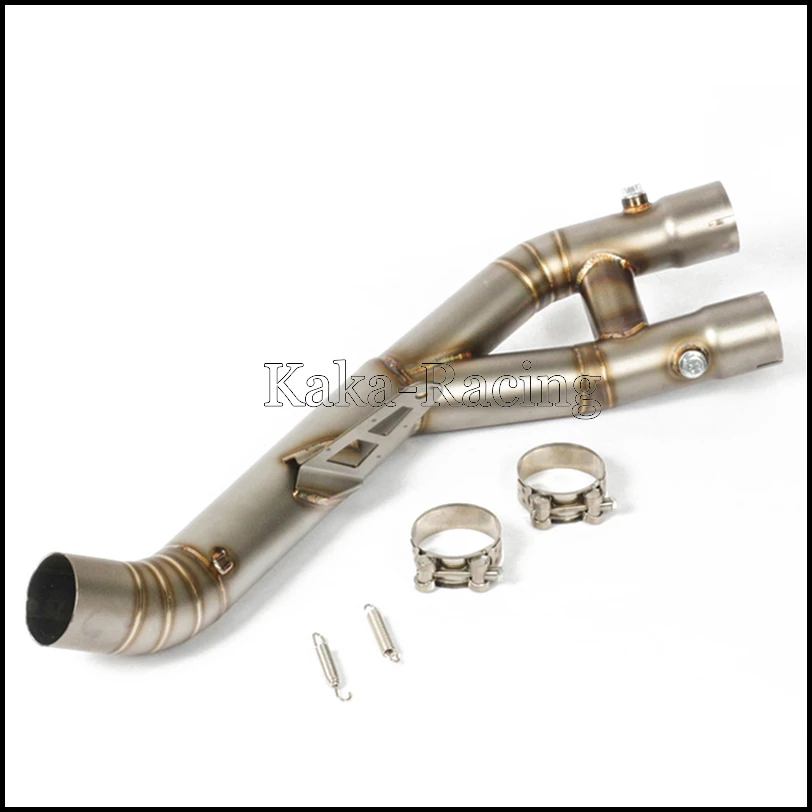 MT10 Titanium alloy Modified Motorcycle Exhaust Muffler middle link Pipe Mid tube slip on for Yamaha MT-10 FZ-10 2015 2016 2017 |