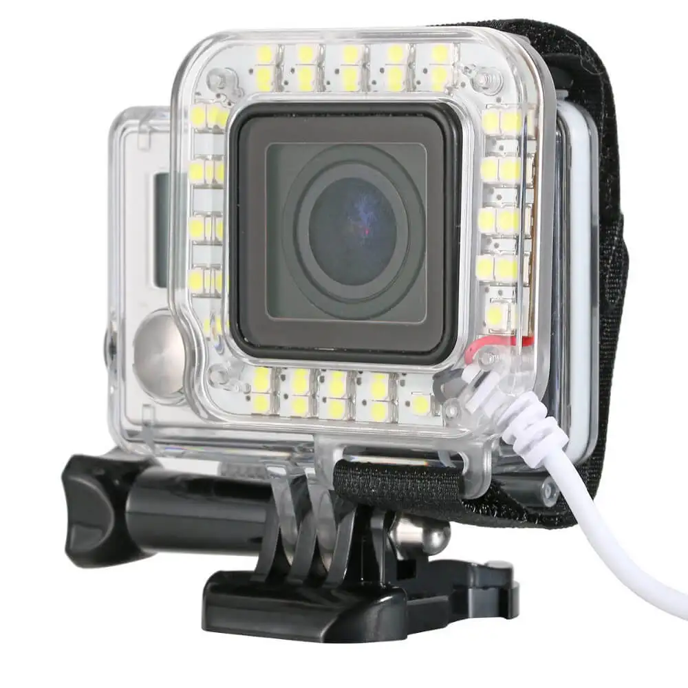 Suptig аксессуары для светодиодного заполняющего света GoPro Hero 4/3 + Корпус Объектива