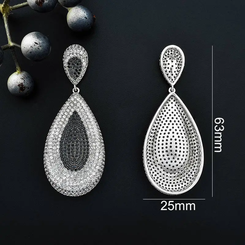 ModemAngel Роскошные капли воды геометрические полный микро AAA кубического циркония