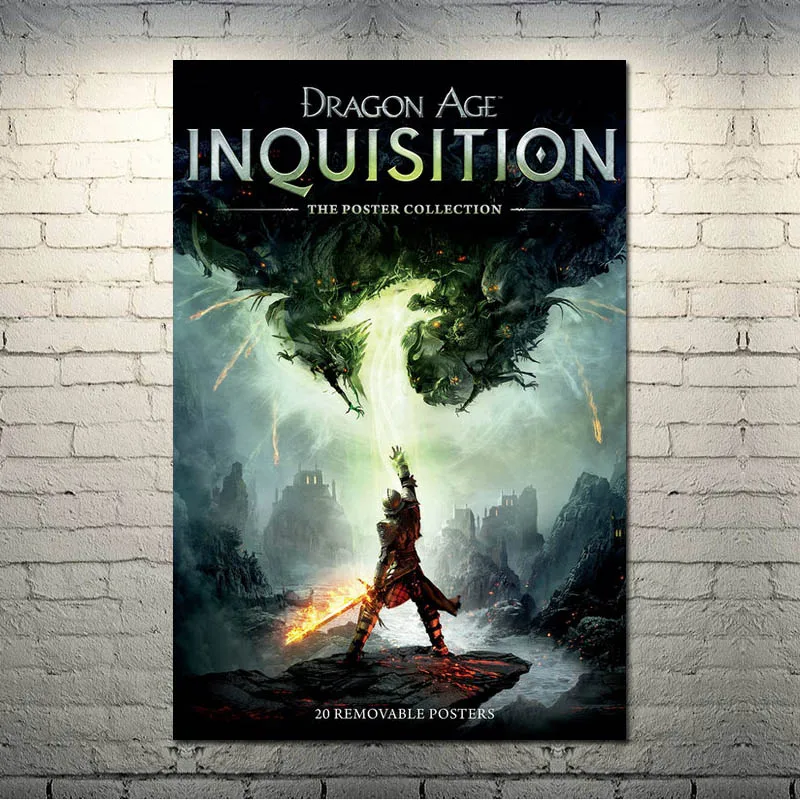 picture 5 Dragon Age инквизиция игра искусство шелк Холст плакат 13x20 24x36 дюймов настенные картины-001 - Цвет: picture 5