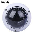 Камера видеонаблюдения Hamrolte ONVIF H.265, антивандальная купольная камера безопасности с функцией ночного видения, 5 МП, 3 Мп, 2 Мп, с датчиком движения и низким уровнем хранения