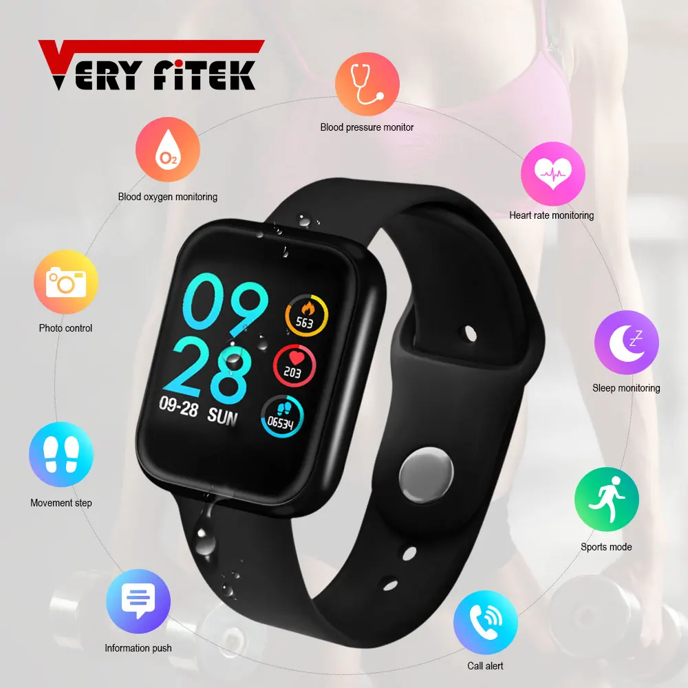 Смарт-часы VERYFiTEK P70, измеритель артериального давления, пульсометр, IP68, фитнес-браслет, часы для женщин и мужчин, смарт-часы для IOS, Android