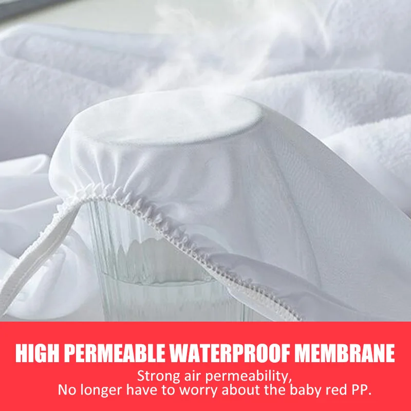 Трикотажного полотна стеганые Водонепроницаемый Pad крышка супер мягкий носки