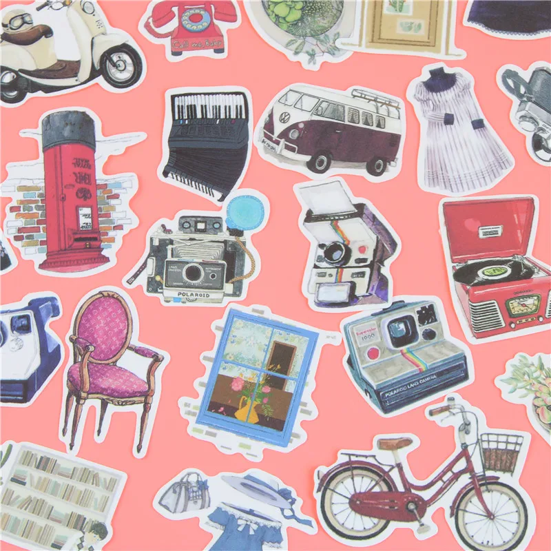 1 сумка милые декоративные наклейки в Корейском стиле из мультфильма клейкие для