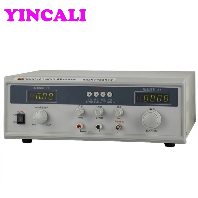 

Fast Shipping High Resolution Audio Frequency Sweep Signal Generator RK1212E Output Power 60W Testing Range 20Hz~20kHz