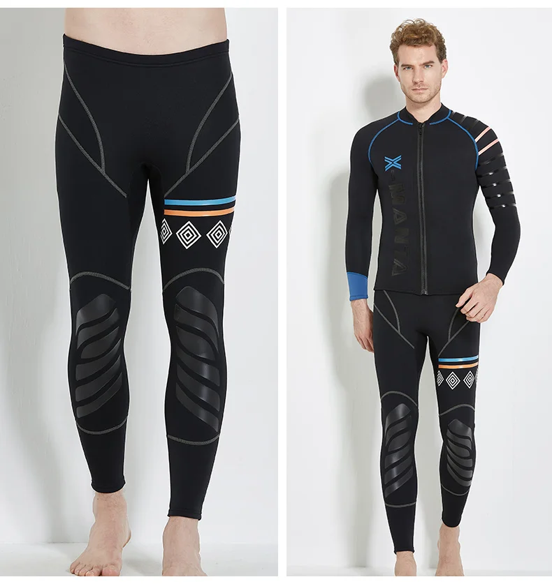

Dive & Sail Mens Wetsuit Pants Long Diving Leggings Wetsuits 1.5mm Neoprene Swimming Canoeing Pants Black Adults Wet Suit Spring