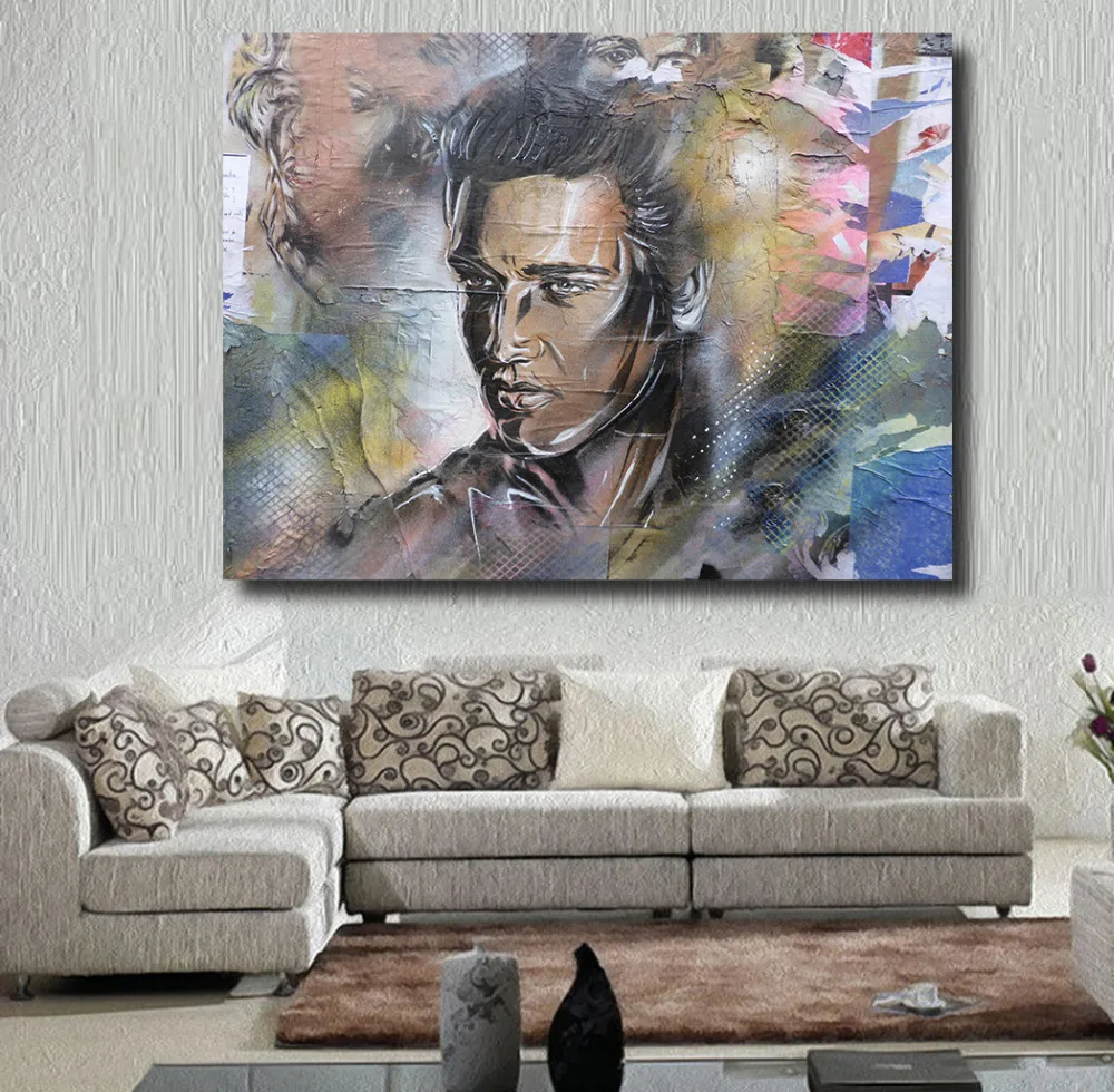 Embelish известная певица Элвиса Пресли рисунок настенный художественный постер для