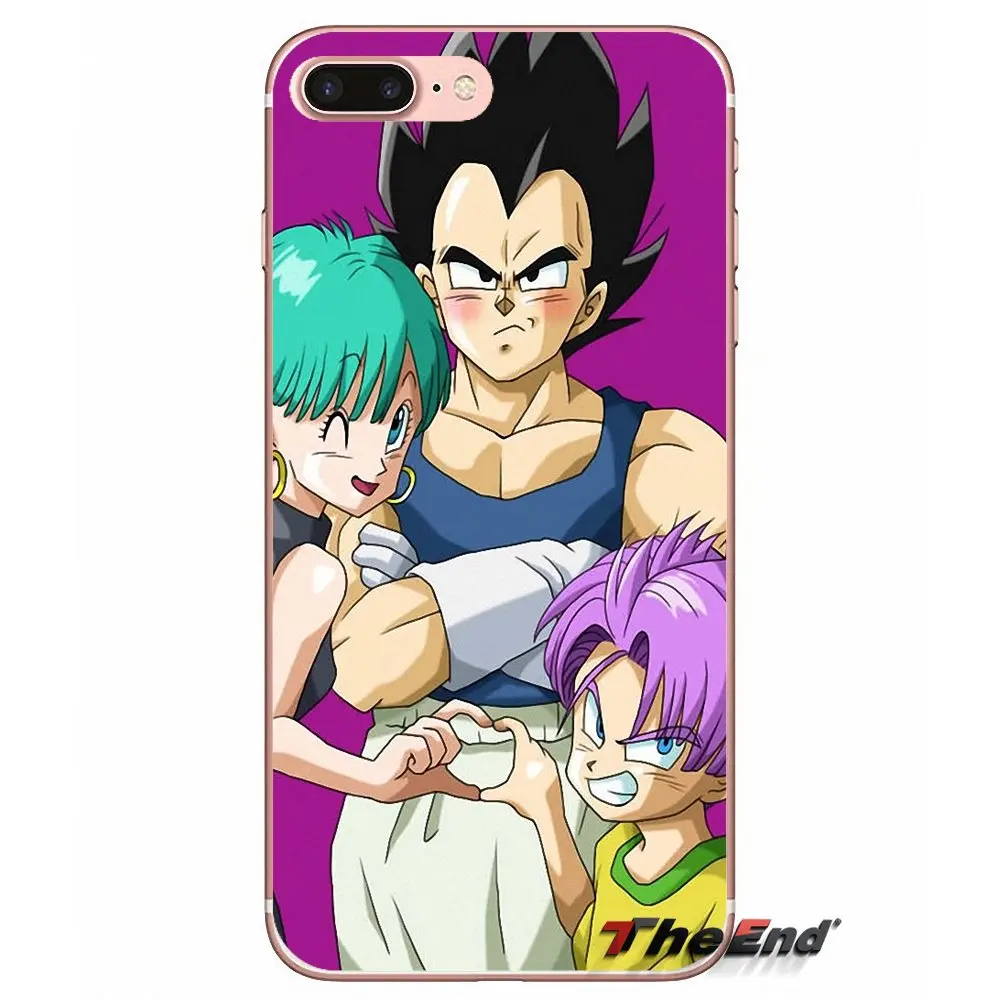 Мягкий чехол для iPhone X 4 4S 5 5S 5C SE 6 6S 7 8 Plus Samsung Galaxy J1 J3 J5 J7 A3 A5 2016 2017 dragon ball z bulma Japan Anime|case