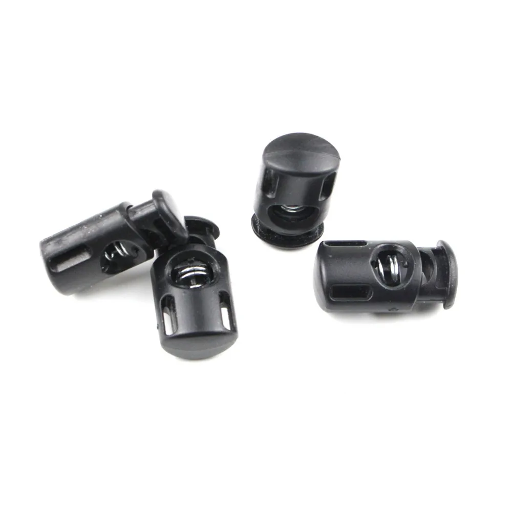 25 шт. в упаковке цветной фиксатор для шнура заглушка тумблер АБС-пластик черный