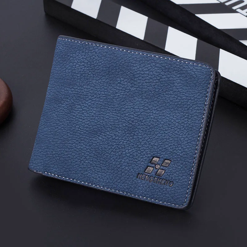 2017 Мужской кожаный брендовый Роскошный кошелек винтажный минималистичный