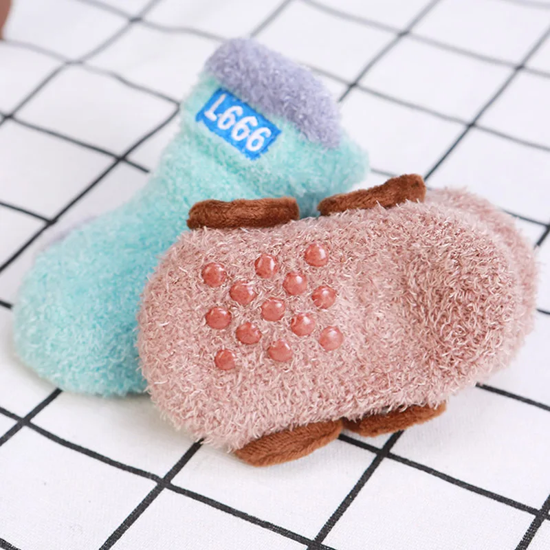 Зимние носки для маленьких мальчиков в форме машины Детские флисовые махровые