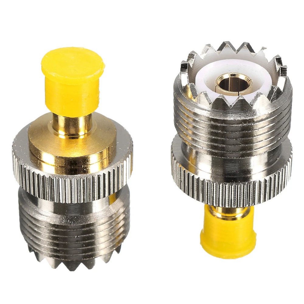 MLLSE 2X антенный адаптер S021A SMA F к UHF SO239 для BAOFENG UV 5R PX 777 888 CE0126X2|adaptor|sma-fsma-f antenna |