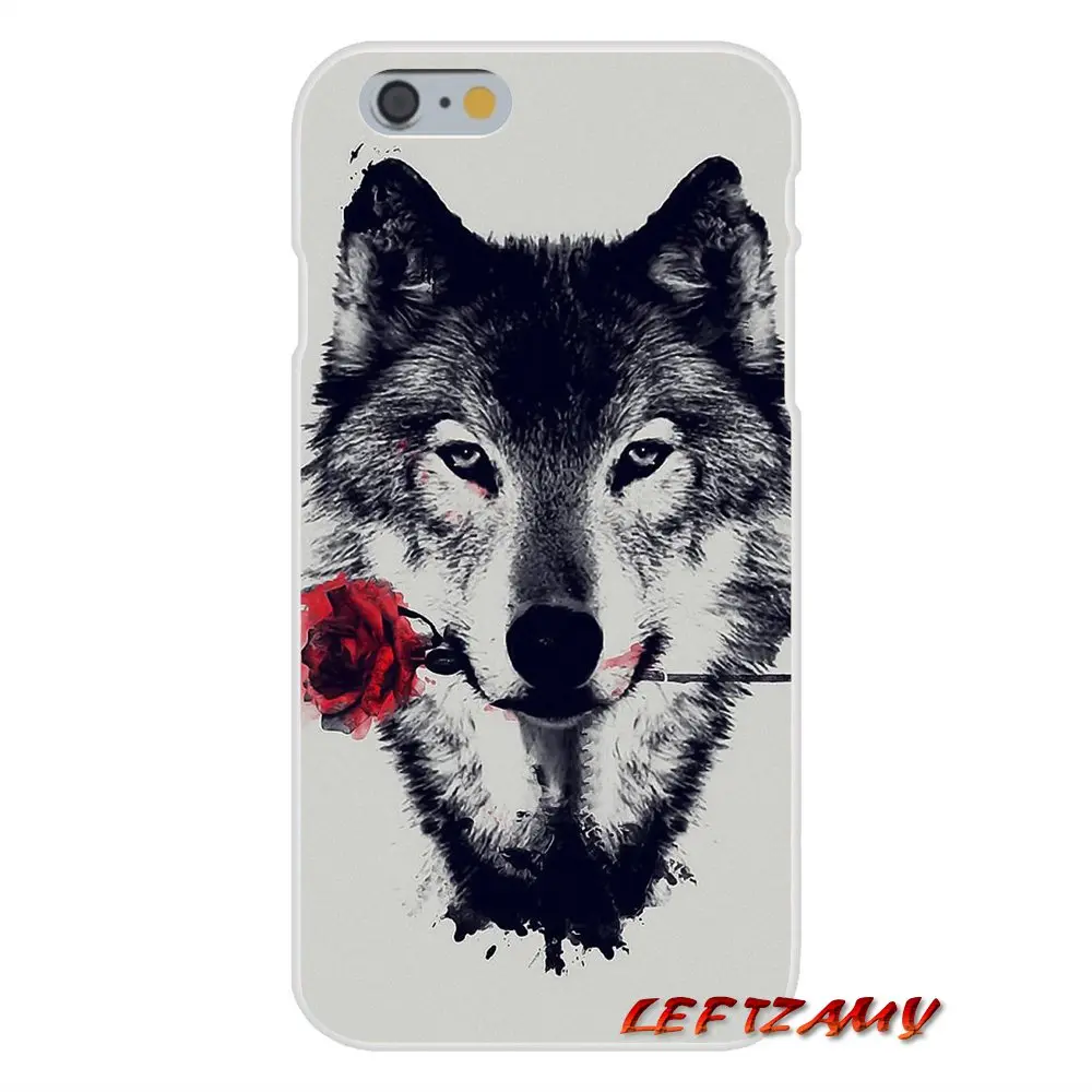 For iPhone X 4 4S 5 5S 5C SE 6 6S 7 8 Plus cool wolf Silicone Soft Phone Case | Мобильные телефоны и аксессуары
