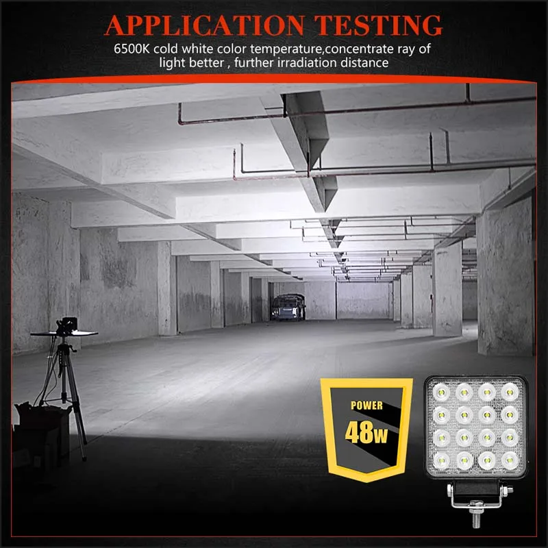 4 дюйма 48 Вт светодиодный рабочий светильник походный Quad строкавнедорожник