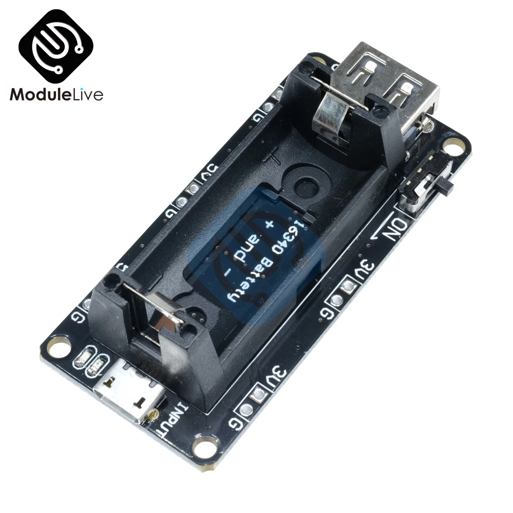 Зарядное устройство с двумя выходами 16340 Micro USB модуль зарядного устройства 3 В 5