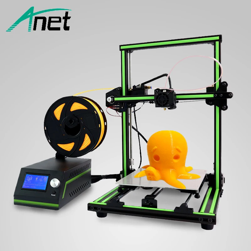 Anet DIY 3d принтер E10 алюминиевая рама высокое качество легко сборка ЖК-экран Hotbed SD