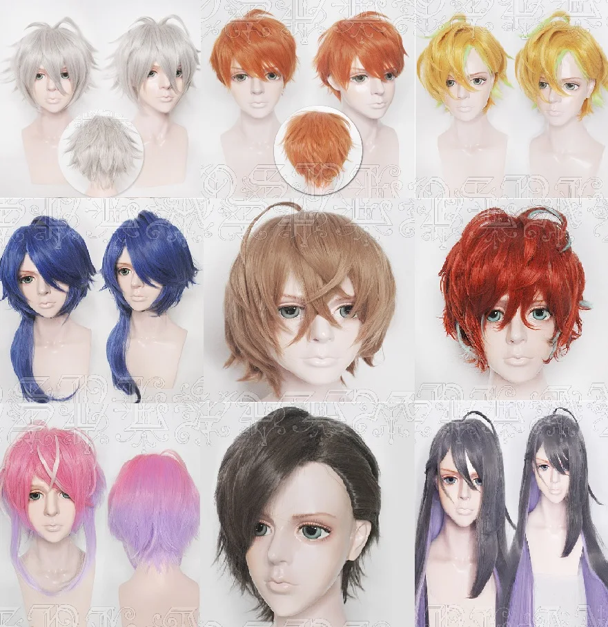 Гипноз Mic Division Rap Battle Amemura Ramuda Arisugawa Dice kannzaka Doppo Jinguuji Jakura Izanami Hifumi Cosplay Wig + Cap |