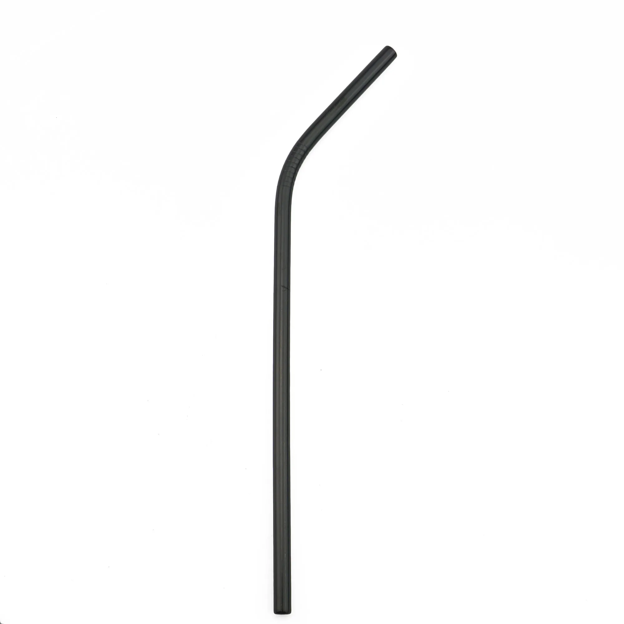 1Pcs Black Высококачественная соломинки многоразовый металлический соломинки 304 из нержавеющей стали прочная согнутая соломинка для напитков с чистящей щеткой - Цвет: 1Pcs Black