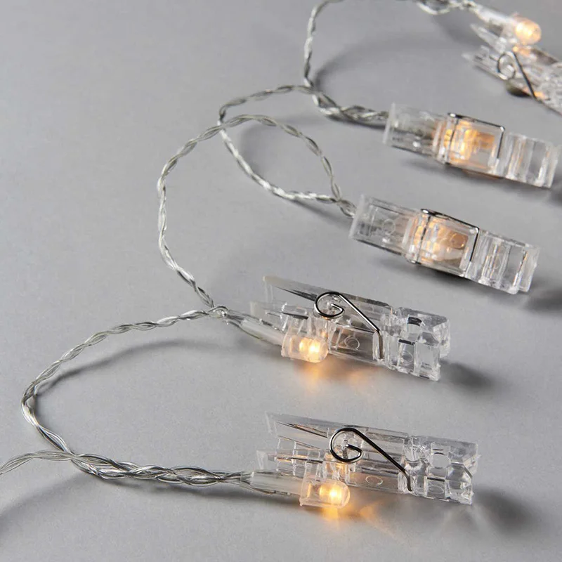 3 м 20LED USB вилка настенные декоративные светодиодные зажимы для фотографий