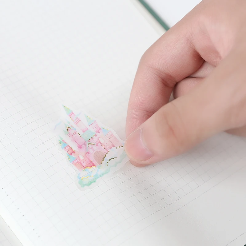 48 шт./лот Kawaii хрустальный шар Золотая фольга золочение ПВХ наклейка украшение