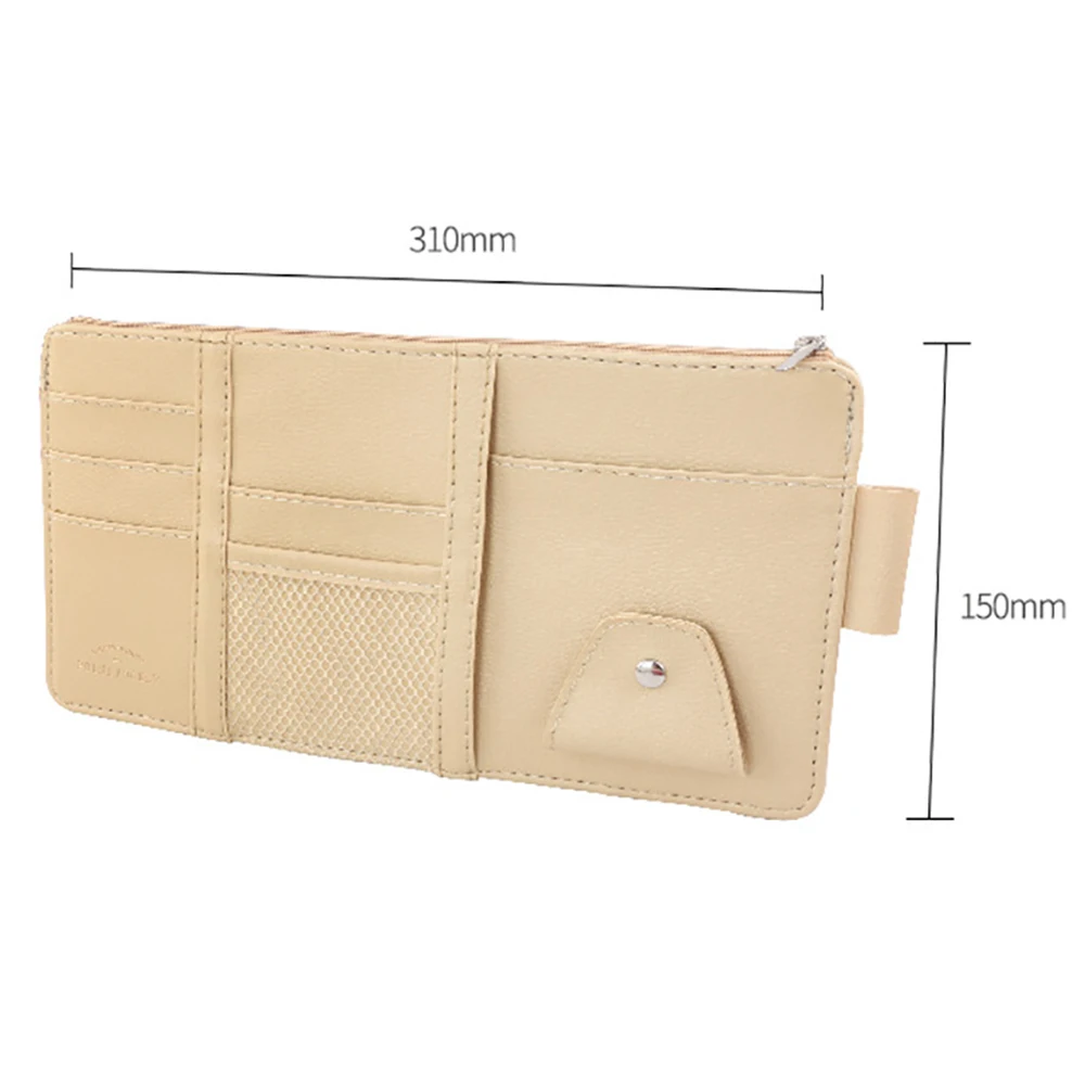 

2020 New Car Sun Visor Point Pocket Organizer Pouch Pocket Card Holder Storage Bag Automobiles Interior Accessories 15*31cm