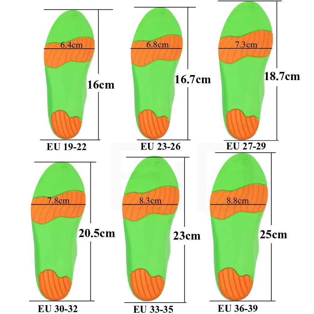 EiD High quality Orthotic Insole EVA for Kids Children Flat Feet Arch Support Insoles Orthopedic Shoe sole insoles pads Inserts