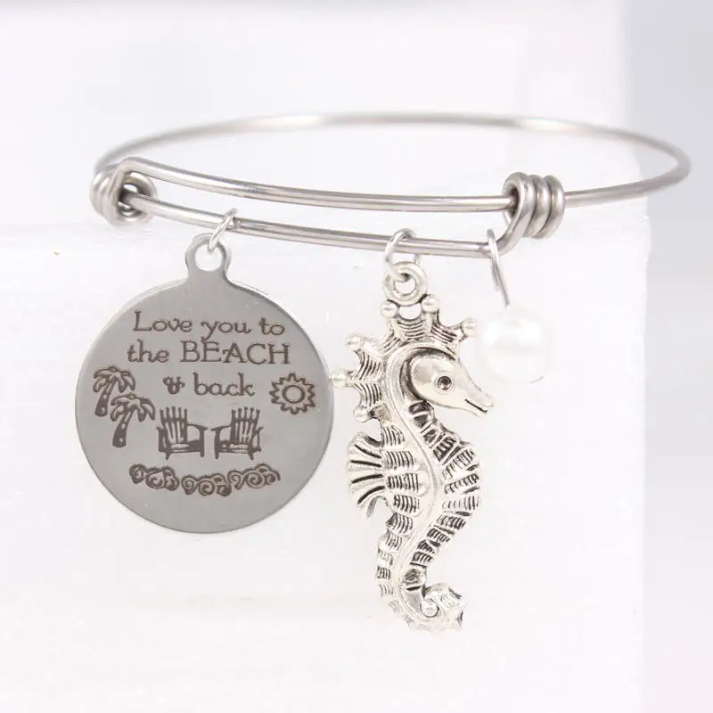 

New Arrival Set Stainless Steel Wire Bangle Charm Bracelets Bangles For Women Men Christmas Anniversary Love Gifts