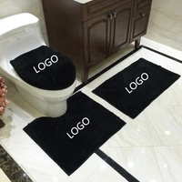 4pcsset bathroom toilet set soft thicken warm toilet seat cover waterproof u shape rug bath carpet mat toilet seat cushion set