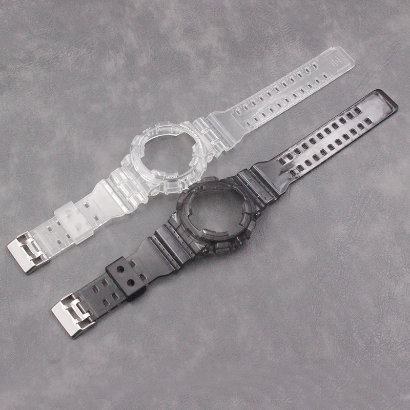 Ремешок GA110 Series прозрачный для Casio GA-110 100 120 200 GLS-100 GA-300 аксессуары часов | Наручные